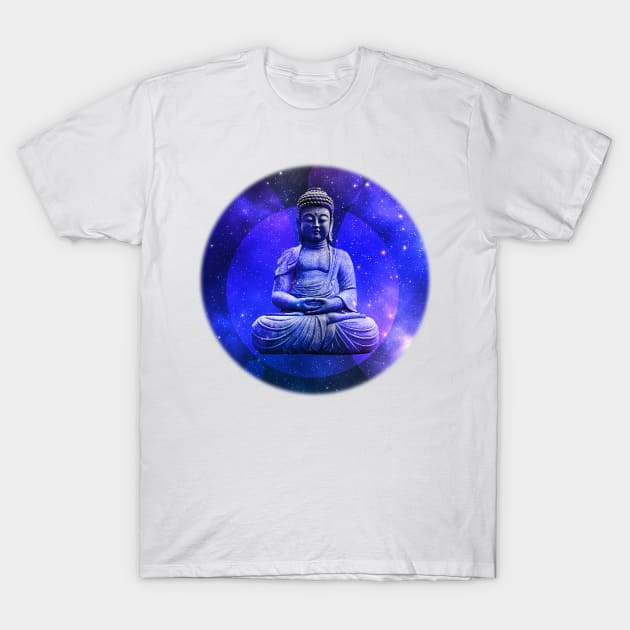 Budha in a in Space T-Shirt by emma17